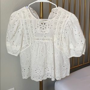 Eyelet top